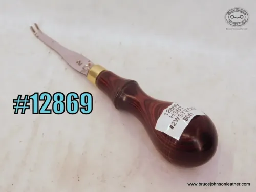 SOLD - 12869 – Horse Shoe Brand Tools #3 Western Bent toe edger – $65.00