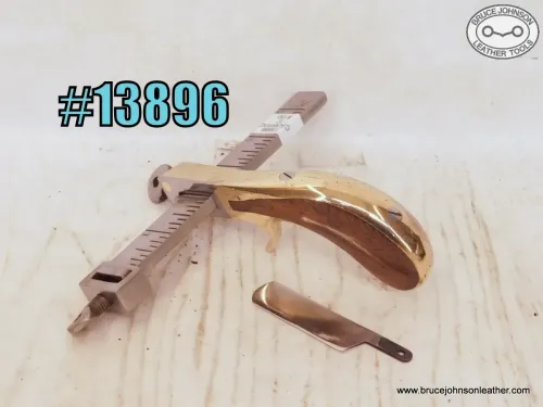 SOLD - 13896 – CS Osborne brass frame handle 4 inch draw gauge – $150.00.