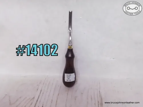 SOLD - 14102 – Gomph #2 French edger, 1-8 inch of cut – $110.00.