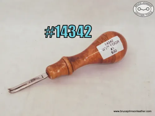 SOLD - 14342 – Weaver #1 bent toe-Western edger – $30.00.