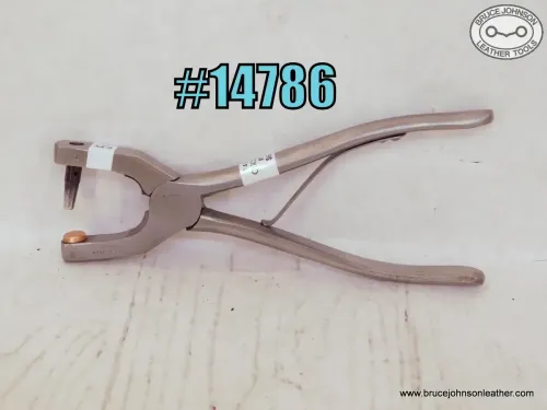 SOLD - 14786 – Refurbished CS Osborne #6 single tube punch – $65.00.