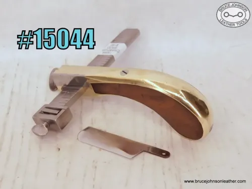 SOLD - 15044 – historic mid 1800s Aaron Crawford brass and rosewood handle draw gauge – $150.00
