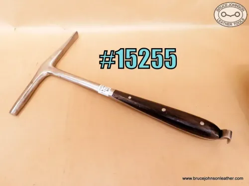 SOLD – 15255 – unmarked tack hammer with tack claw in handle, 16 ounce – $60.00.