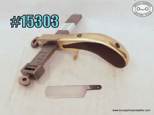 SOLD - 15303– CS Osborne brass frame Newark marked draw gauge – $150.00.