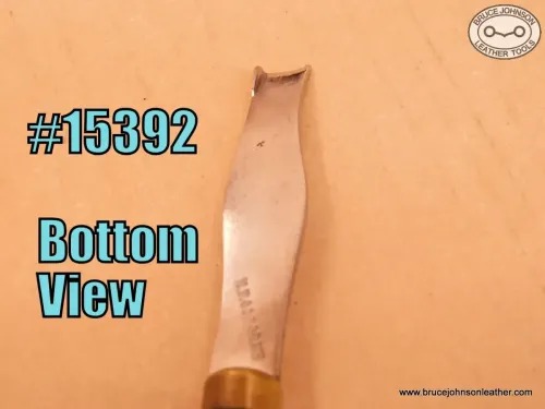 SOLD - 15392 – HF Osborne #5 improved French edger, bottom view – $250.00.