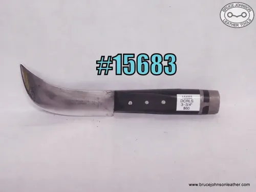  SOLD - 15683 – Don Carlos knife sharpened on the outside edge - not a hook knife – $60.00.