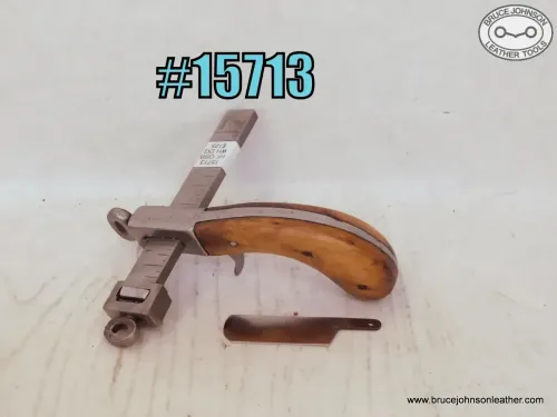 SOLD – 15713 – HF Osborne wooden handle draw gauge – $125.00.