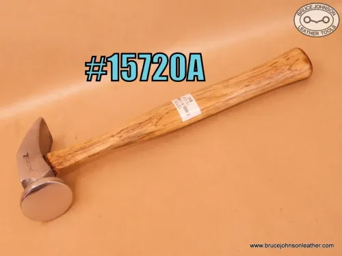 SOLD - 15720A – cast steel smooth face cobbler hammer, 15 ounce – $40.00.