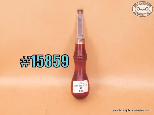 SOLD – 15859 – unmarked #2 Bissonnette edger – $35.00.
