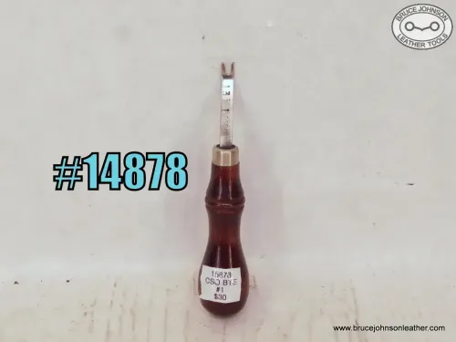 SOLD - 15878 – CS Osborne #1 bent toe-Western edger – $30.00.