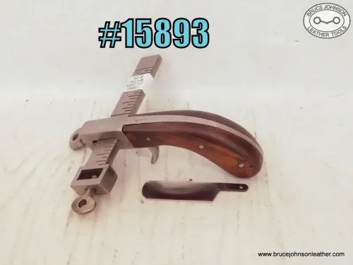 SOLD – 15893 – CS Osborne wooden handle draw gauge – $125.00.