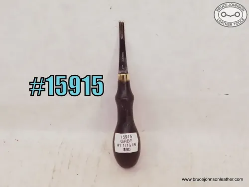 SOLD - 15915 – Gomph #1 round back edger – $90.00.