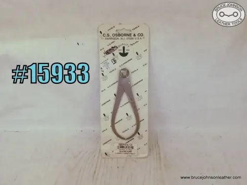 SOLD - 15933 – NOS CS Osborne 6 inch outside calipers – $15.00