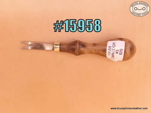 SOLD – 15958 – unmarked #5 common edger – $20.00.