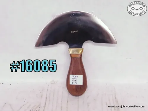 SOLD - 16085 - Ellis Barnes Gomph round knife, 6 inch wide - $175.00.