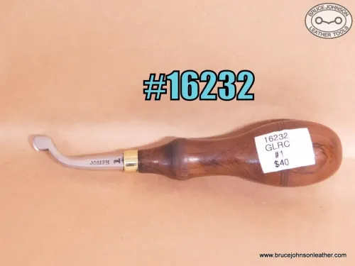 SOLD – 16232 – Gomph #1 large round creaser – $40.00