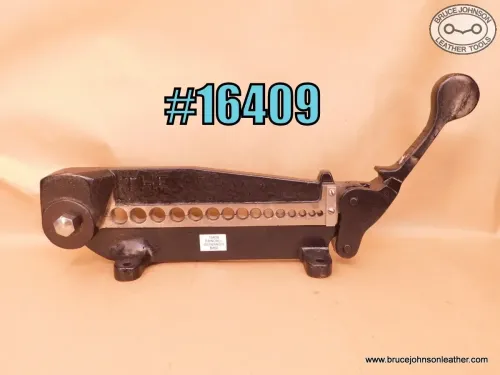 SOLD - 16409 – Randall 15 hole rein rounder, well done welded repair on rear mounting base – $450.00.