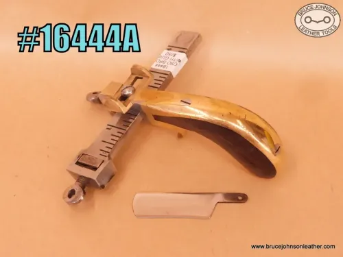 SOLD - 16444A – CS Osborne brass frame draw gauge with top guide – rare – $250.00.
