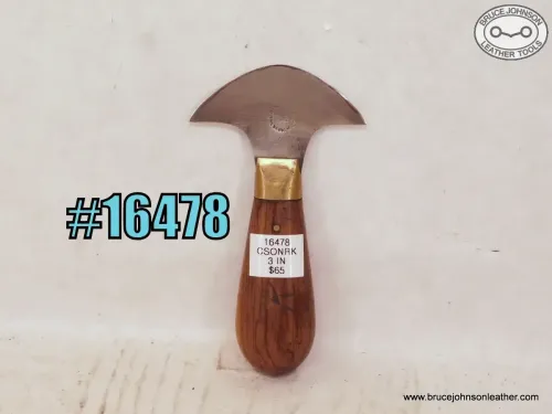 SOLD – 16478 – CS Osborne Newark and Star marked round knife, 3 inch wide – $65.00