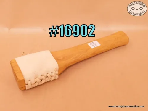 SOLD – 16902 – rawhide covered striking stick, new rawhide, 10 ounce – $45.00