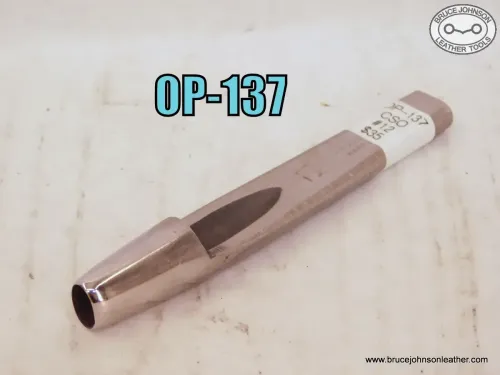 SOLD - OP-137 – CS Osborne #12 oval punch, scant 1-2 X 5-16 inch – $35.00.