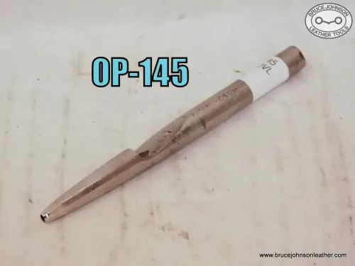 SOLD - OP-145 – CS Osborne made in England oval punch #3, 3-32 X 1-16 – $35.00.