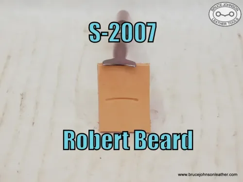 SOLD - S-2007 – Robert Beard double end smooth stop – $65.00.