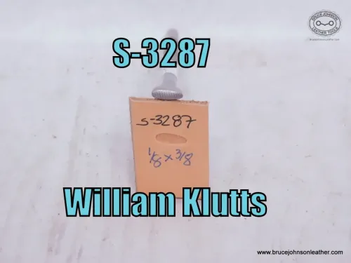 SOLD -S-3287-William Klutts horizontal line thumbprint, 1-8X 3-8 inch – $35.00.