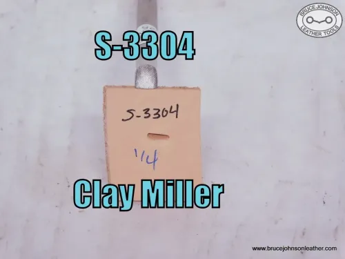 SOLD - S-3304 – Clay Miller checkered beveler, 1-4 inch-wide – $25.00