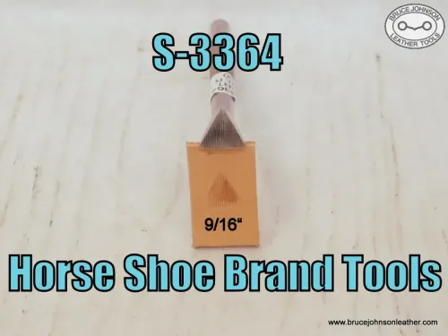 SOLD - S-3364 – Horse Shoe Brand Tools triangular line beveler, 9-16 inch – $50.00.