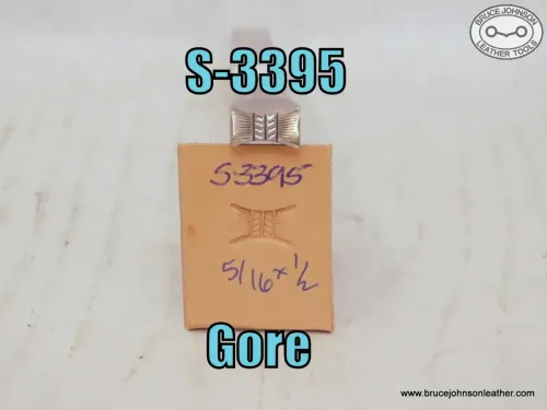 SOLD - S-3395 – Gore square shank flare basket stamp, 5-16 X 1-2 inch – $80.00.