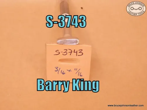 SOLD - S-3743 – Barry King vertical line shader, 3-16 X 11-16 inch – $25.00