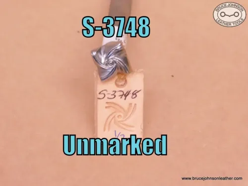 SOLD - S-3748 – Unmarked geometric stamp, 1-2 inch – $80.00.
