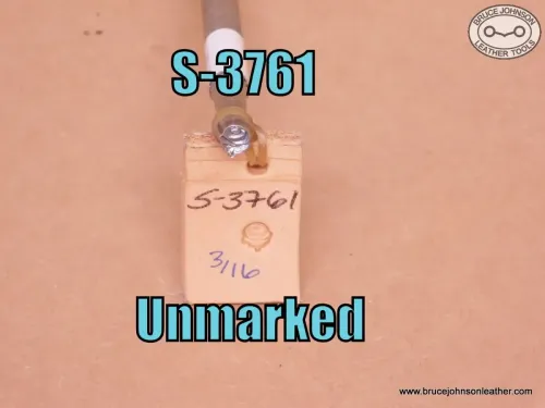 SOLD - S-3761 – Unmarked Rose Bud stamp, 3-16 inch – $50.00.