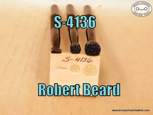 SOLD - S-4136 – Robert Beard combo pebble backgrounder stamp set – $275.00.