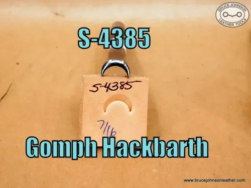 SOLD – S-4385 – Gomph Hackbarth crowner, 7-16 inch wide – $30.00