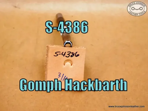 SOLD – S-4386 – Gomph Hackbarth crowner, 3-16 inch – $30.00.