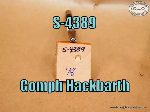 SOLD – S-4389 – Gomph Hackbarth crowner, 1-8 inch wide – $30.00.