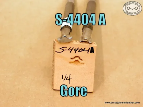 SOLD – S-4404A – Gore scalloped cutter and beveler set, 1-4 inch – $100.00.