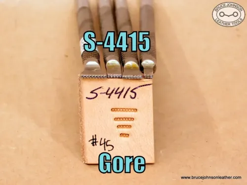 SOLD – S-4415 – Gore bar grounder set, size #45 – $225.00.