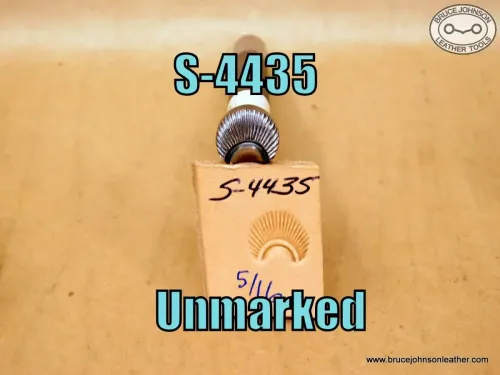 SOLD – S-4435 – unmarked border stamp, 5-16 inch between points – $35.00