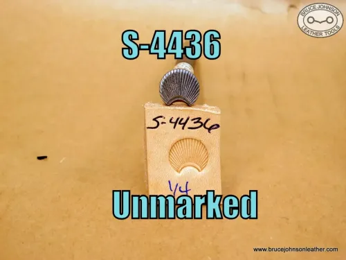 SOLD – S-4436 – unmarked border stamp, 1-4 inch between points – $35.00.