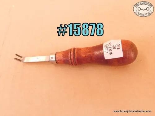 SOLD - 15878 – unmarked bent toe/western edger #2 – $30.00
