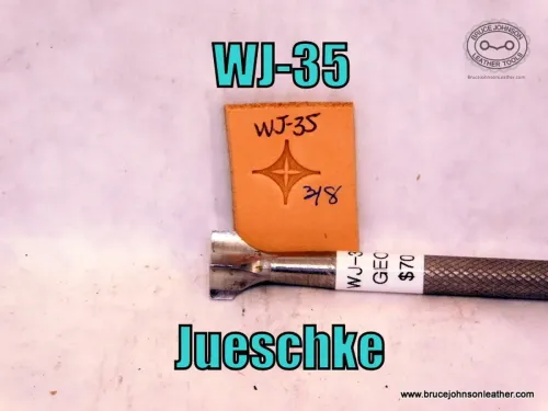 WJ-35 – Jueschke 3-8 inch geometric stamp – $70.00.