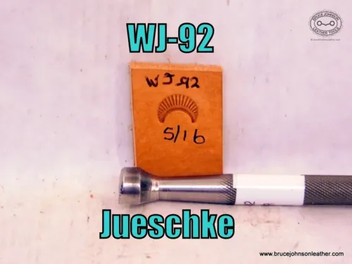 WJ-92 – Jueschke border stamp, 5-16 inch wide at base – $70.00