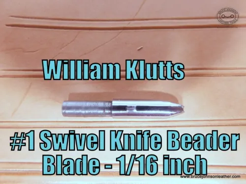 WRK-BB1-William Klutts #1 bead blade, 1-16 inch wide – $30.00