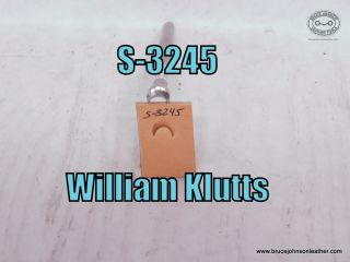S-3245 – William Klutts crowner stamp, 1-4 inch wide at base – $30.00