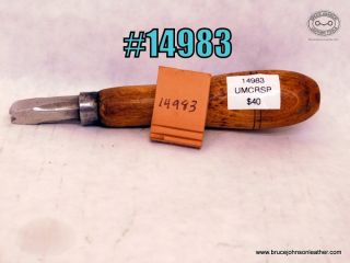 14983 – unmarked creasing tool, ridges are 1/8 inches apart – $40.00.