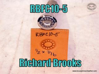 RBFC10-5 - Richard Brooks oval flower center, 1/2 X 7/16 inch – $40.00