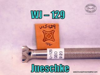 WJ – 129 – Jueschke geometric block stamp, 1-2 inch – $120.00